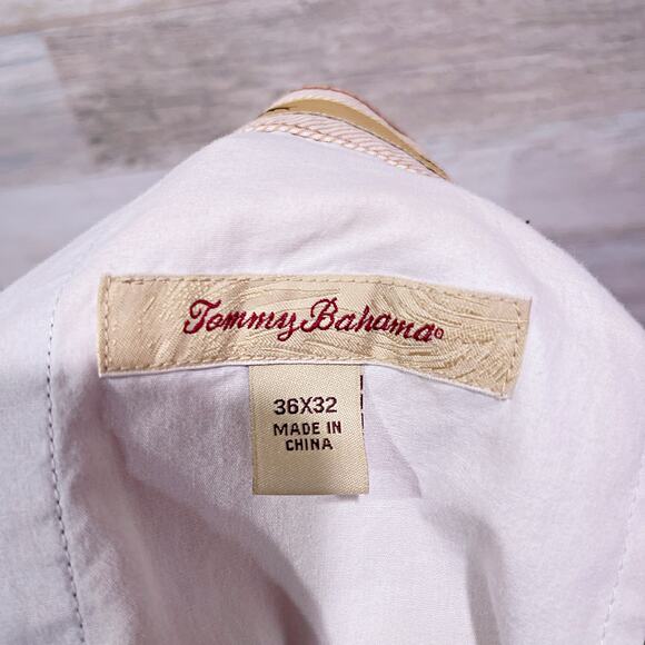 Tommy Bahama Silk Blend Pleated Front Pants Brown Relax Casual Beach Mens 36x32 - Picture 6 of 7